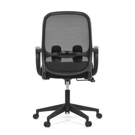 Kancelářská židle Autronic Židle kancelářská, černý MESH a černá látka, plastový kříž, houpací mechanismus (KA-S424 BK) (7)