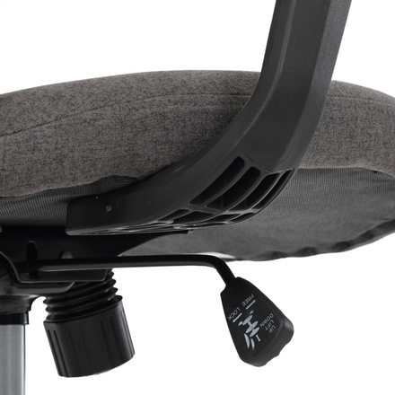 Kancelářská židle Autronic Židle kancelářská, látka černá, houpací mechanismus, kolečka pro tvrdé povrchy (KA-V3149 BK) (32)