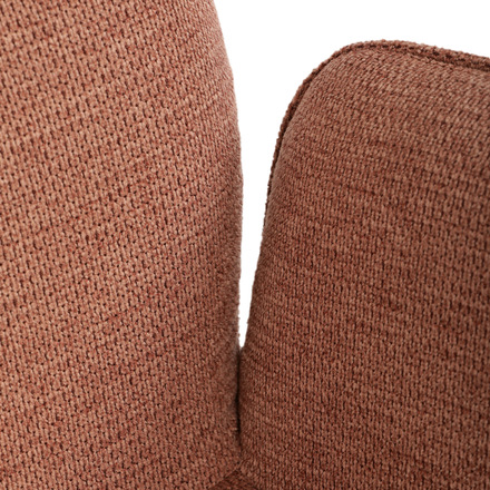 Dřevěná jídelní židle Autronic Židle jídelní s područkami, oranžová voděodpudivá látka, dubové nohy, otočná 360° (DCH-C2148 ORA2) (27)