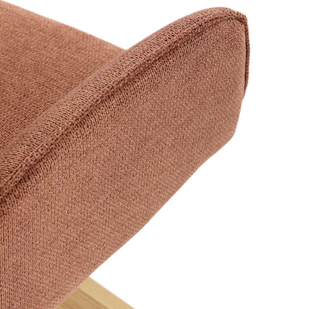 Dřevěná jídelní židle Autronic Židle jídelní s područkami, oranžová voděodpudivá látka, dubové nohy, otočná 360° (DCH-C2148 ORA2) (29)