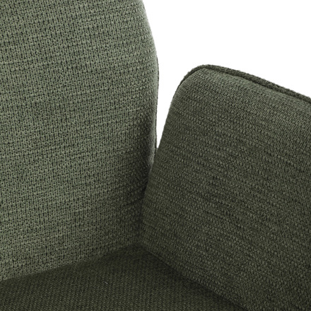 Dřevěná jídelní židle Autronic Židle jídelní s područkami, zelená voděodpudivá látka, dubové nohy, otočná 360° (DCH-C2148 GRN2) (28)