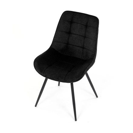 Moderní jídelní židle Autronic Židle jídelní, černá látka, černý kov, otočný mechanismus 90°90° (LP) - funkce reset (HC-T1130 BK2) (14)