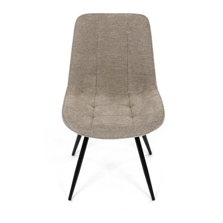 Moderní jídelní židle Autronic Židle jídelní, béžová látka, černý kov, otočný mechanismus 90°90° (LP) - funkce reset (HC-T1130 CAP2) (13)