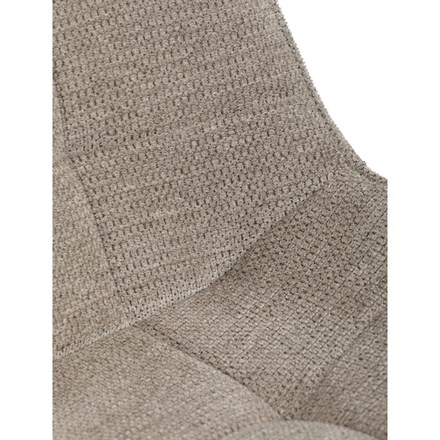 Moderní jídelní židle Autronic Židle jídelní, béžová látka, černý kov, otočný mechanismus 90°90° (LP) - funkce reset (HC-T1130 CAP2) (29)