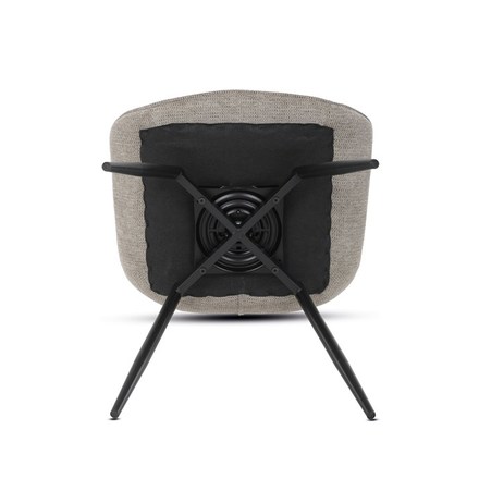 Moderní jídelní židle Autronic Židle jídelní, béžová látka, černý kov, otočný mechanismus 90°90° (LP) - funkce reset (HC-T1130 CAP2) (32)