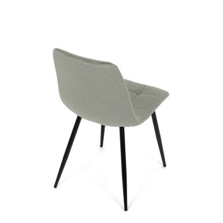 Moderní jídelní židle Autronic Židle jídelní, zelená látka, čtyřnohá kovová podnož, černý mat (DCL-X7015 GRN2) (6)