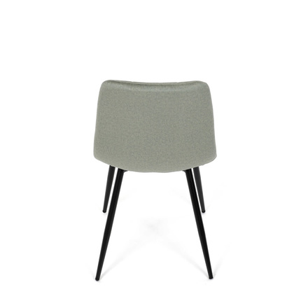 Moderní jídelní židle Autronic Židle jídelní, zelená látka, čtyřnohá kovová podnož, černý mat (DCL-X7015 GRN2) (14)