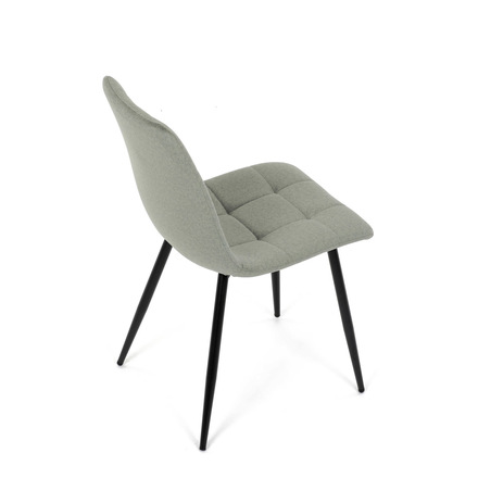 Moderní jídelní židle Autronic Židle jídelní, zelená látka, čtyřnohá kovová podnož, černý mat (DCL-X7015 GRN2) (15)