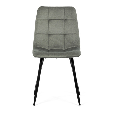 Moderní jídelní židle Autronic Židle jídelní, zelená látka, čtyřnohá kovová podnož, černý mat (DCL-X7015 GRN2) (1)