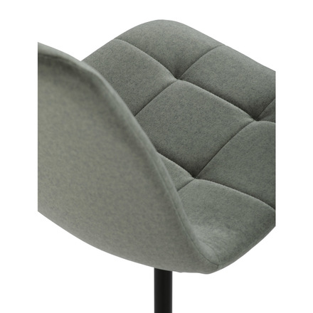 Moderní jídelní židle Autronic Židle jídelní, zelená látka, čtyřnohá kovová podnož, černý mat (DCL-X7015 GRN2) (24)