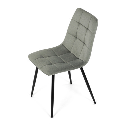 Moderní jídelní židle Autronic Židle jídelní, zelená látka, čtyřnohá kovová podnož, černý mat (DCL-X7015 GRN2) (2)