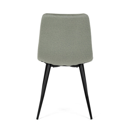 Moderní jídelní židle Autronic Židle jídelní, zelená látka, čtyřnohá kovová podnož, černý mat (DCL-X7015 GRN2) (5)