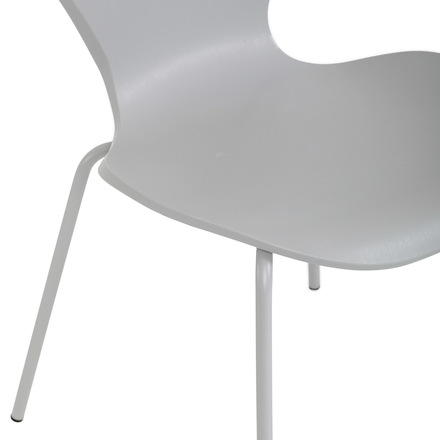 Moderní jídelní židle Autronic Židle jídelní, šedý plast, čtyřnohá kvová podnož (CT-X7034 GREY) (12)