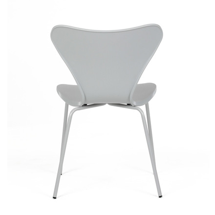 Moderní jídelní židle Autronic Židle jídelní, šedý plast, čtyřnohá kvová podnož (CT-X7034 GREY) (6)