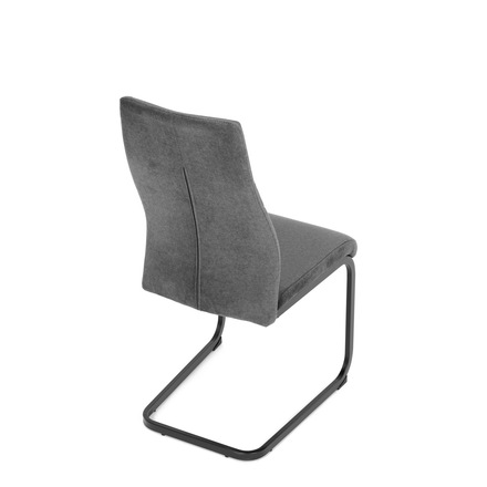 Moderní jídelní židle Autronic Židle jídelní, šedá látka, černý kov (DCL-X7018 GREY2) (25)
