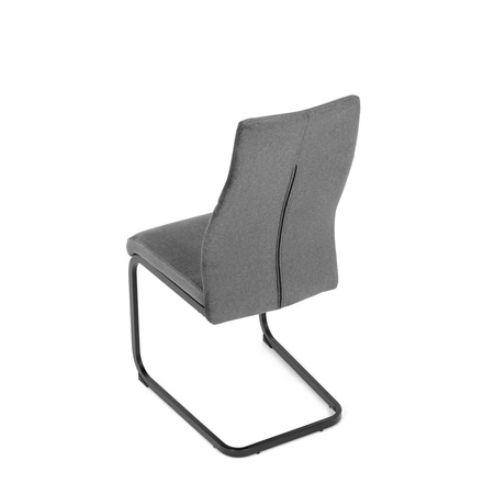Moderní jídelní židle Autronic Židle jídelní, šedá látka, černý kov (DCL-X7018 GREY2) (8)