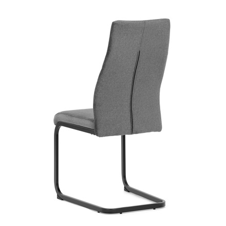 Moderní jídelní židle Autronic Židle jídelní, šedá látka, černý kov (DCL-X7018 GREY2) (3)