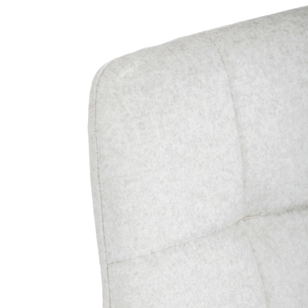 Moderní jídelní židle Autronic Židle jídelní, bílá látka, čtyřnohá kovová podnož, černý mat (DCL-X7015 WT2) (22)