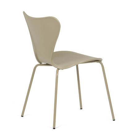 Moderní jídelní židle Autronic Židle jídelní, cappucino plast, čtyřnohá kovová podnož (CT-X7034 CAP) (9)