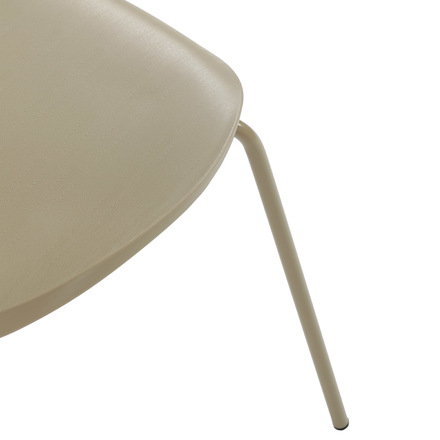 Moderní jídelní židle Autronic Židle jídelní, cappucino plast, čtyřnohá kovová podnož (CT-X7034 CAP) (23)