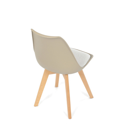 Moderní jídelní židle Autronic Židle jídelní, cappuccino plast (CT-X7055 WT) (17)