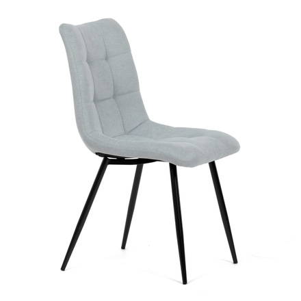Moderní jídelní židle Autronic Židle jídelní, stříbrná látka, černý kov (DCL-L1094 SIL2) (11)