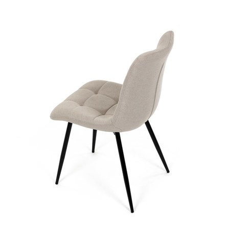 Moderní jídelní židle Autronic Židle jídelní, cappucino látka, černé kovové nohy (DCL-193 CAP2) (17)