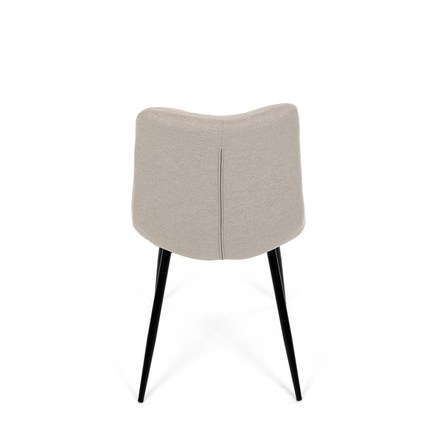 Moderní jídelní židle Autronic Židle jídelní, cappucino látka, černé kovové nohy (DCL-193 CAP2) (19)