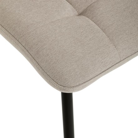 Moderní jídelní židle Autronic Židle jídelní, cappucino látka, černé kovové nohy (DCL-193 CAP2) (25)