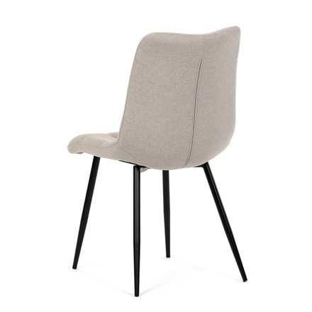 Moderní jídelní židle Autronic Židle jídelní, cappucino látka, černé kovové nohy (DCL-193 CAP2) (6)
