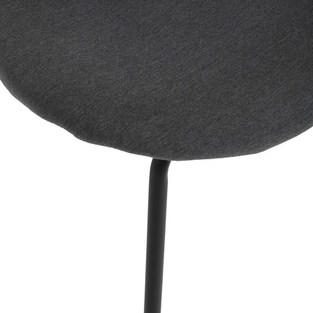 Moderní jídelní židle Autronic Židle jídelní, šedá látka, nohy černý kov (CT-S8010 GREY2) (28)