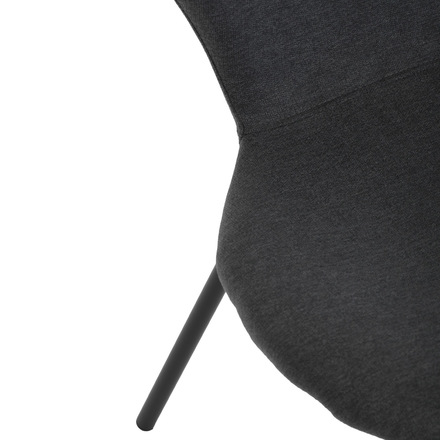 Moderní jídelní židle Autronic Židle jídelní, šedá látka, nohy černý kov (CT-S8010 GREY2) (29)