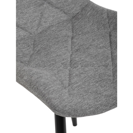 Moderní jídelní židle Autronic Židle jídelní, stříbrná látka, nohy černý kov (CT-382 SIL2) (25)