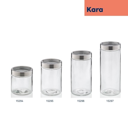 Dóza na potraviny Kela KL-15296 Kara sklo transparentní 22,0cm 11,0cm 1,7l (4)