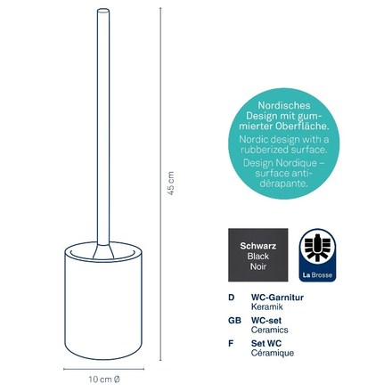 WC sada Kela KL-23960 Sana černá (2)