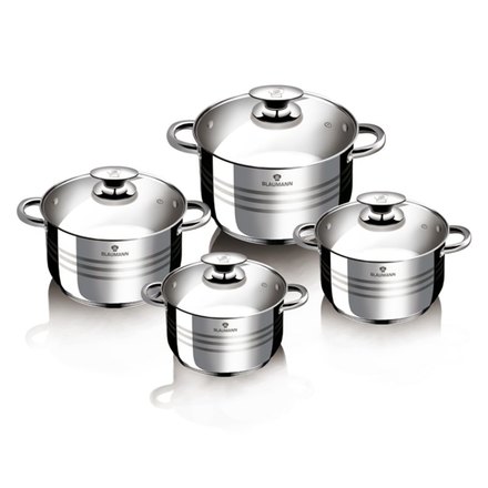 Sada nádobí Blaumann BL-3861 nerez 8 ks Gourmet Line
