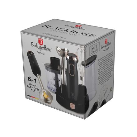 Tyčový mixér Berlingerhaus BH-9561 s příslušenstvím 6 ks Black Rose Collection (6)