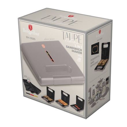 Sendvičovač Berlingerhaus BH-9585 3 v 1 s odnímatelnými deskami Taupe Collection (5)