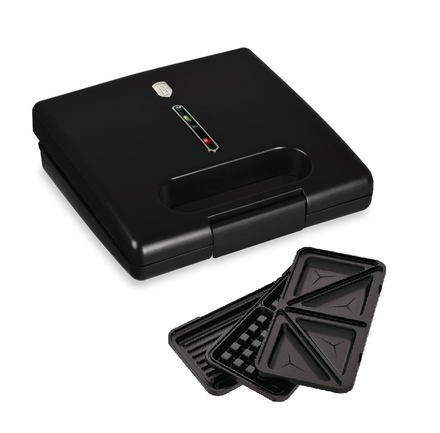 Sendvičovač Berlingerhaus BH-9638 3 v 1 s nepřilnavým povrchem 780 W Matte Black Collection
