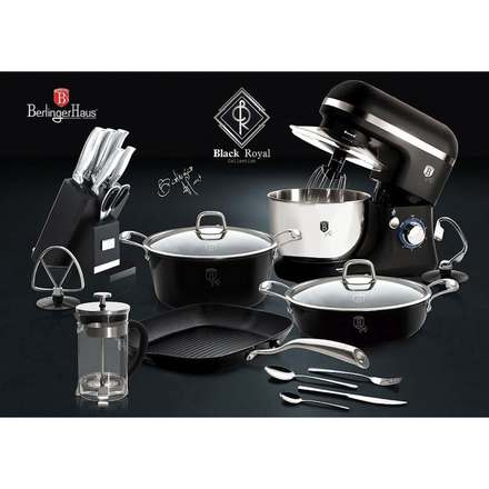 Držák na papírové utěrky Berlingerhaus BH-6295 nerez Royal Black Collection (2)