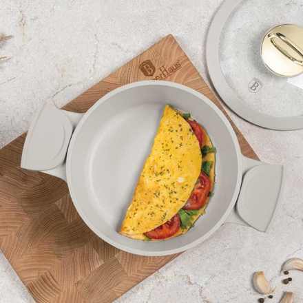 Kastrol s poklicí s titanovým povrchem Berlingerhaus BH-7786 20 cm Sahara Collection (5)