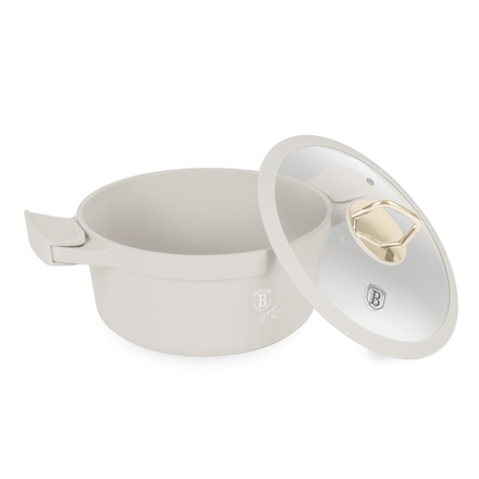 Kastrol s poklicí s titanovým povrchem Berlingerhaus BH-7787 24 cm Sahara Collection (2)