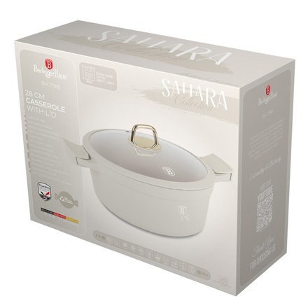 Kastrol s poklicí s titanovým povrchem Berlingerhaus BH-7788 28 cm Sahara Collection (10)