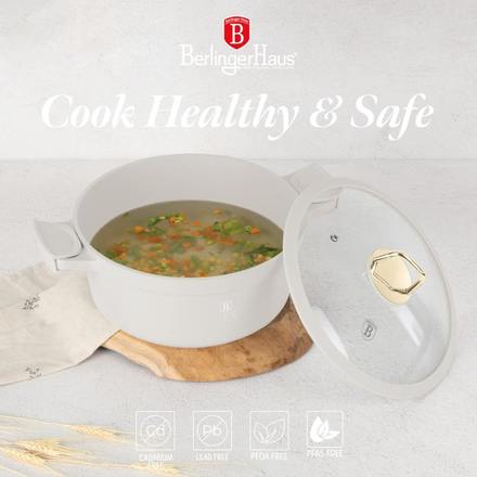 Kastrol s poklicí s titanovým povrchem Berlingerhaus BH-7788 28 cm Sahara Collection (7)