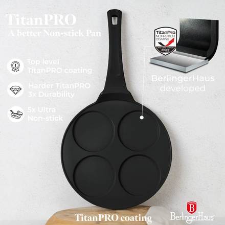 Lívanečník s titanovým povrchem Berlingerhaus BH-7795 4 ks Black Rose Collection (4)