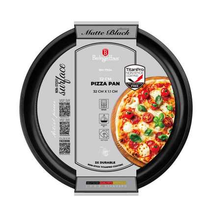 Pánev na pizzu s titanovým povrchem Berlingerhaus BH-7934 32 cm Matte Black Collection (8)