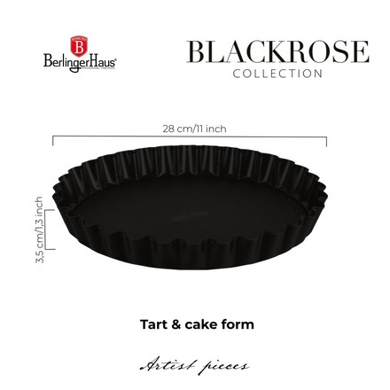Forma na koláč s titanovým povrchem Berlingerhaus BH-8635 Matte Black Collection (1)