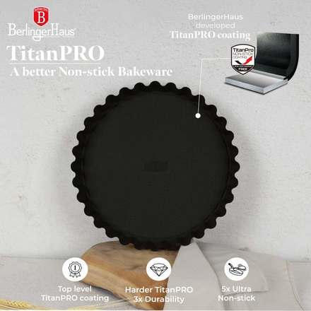 Forma na koláč s titanovým povrchem Berlingerhaus BH-8635 Matte Black Collection (6)