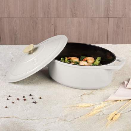 Pekáč litinový s poklicí Berlingerhaus BH-6540 30 cm Sahara Collection (5)