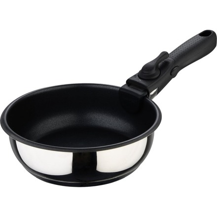 Sada pánví nerez s nepřilnavým povrchem Bergner BG-32292-MM ClickCook 3 ks 18, 20, 24 cm (4)